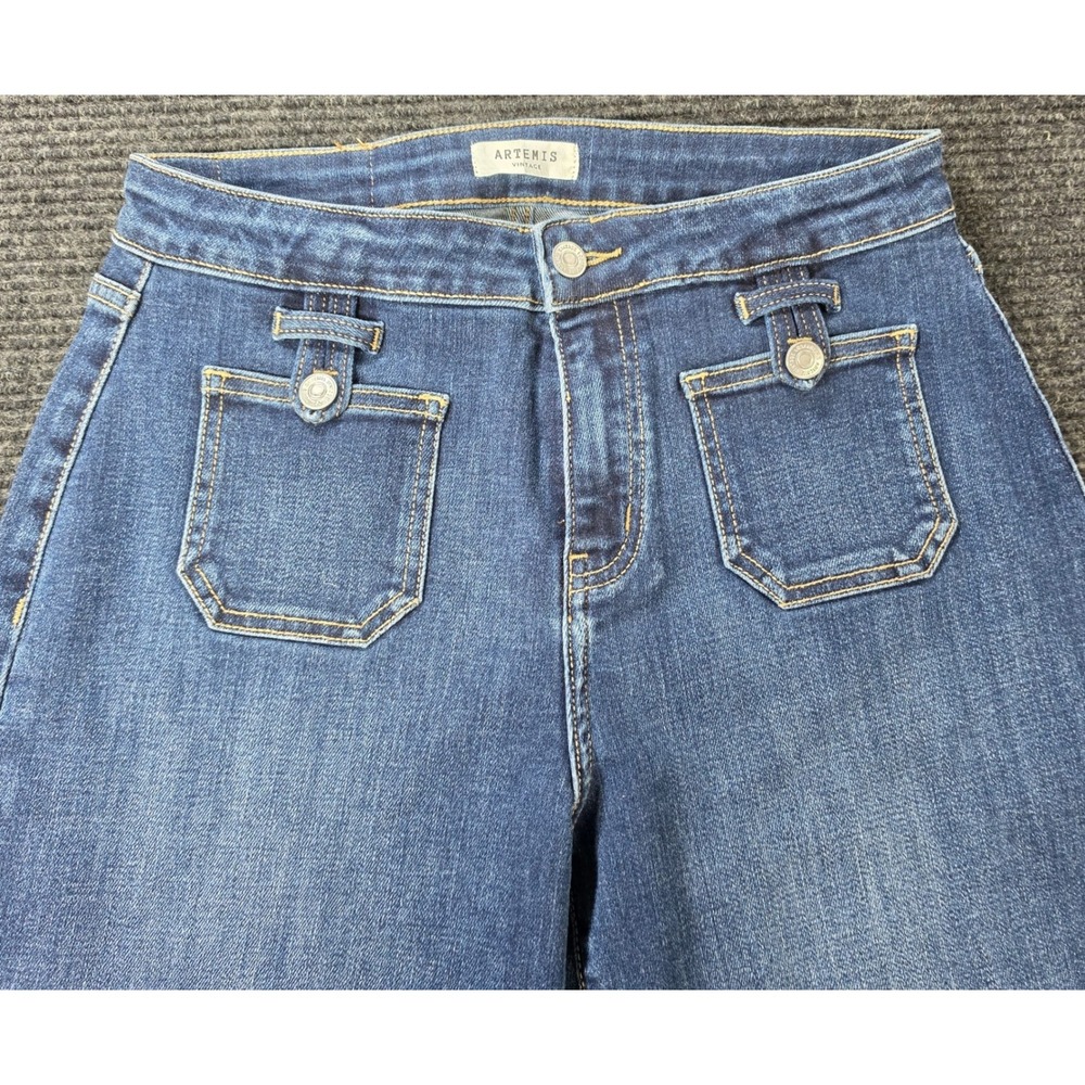 Artemis‎ Vintage Wide Leg Jeans Womens 7/27  Excellent High Rise Patch Pocket
